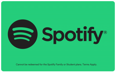 $60 SPOTIFY GIFT CARD