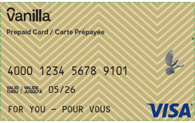 Vanilla Prepaid Canada Card